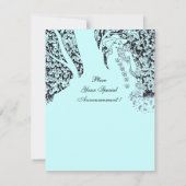 ROMANCE/ROMANTISCHE LOVERS BLAUWGROEN BLAUWE WEDIN KAART (Achterkant)