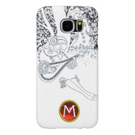 ROMANCE/ROMANTISCHE LOVERS ZWARTE WITTE RODE MONOG Case-Mate iPhone CASE