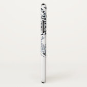 ROMANCE/ROMANTISCHE LOVERS ZWARTE WITTE RODE MONOG Case-Mate iPhone CASE (Achterkant / rechts)