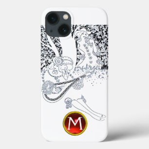 ROMANCE/ROMANTISCHE LOVERS ZWARTE WITTE RODE MONOG Case-Mate iPhone CASE