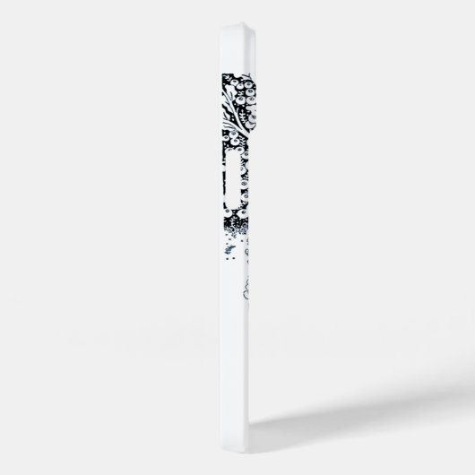 ROMANCE/ROMANTISCHE LOVERS ZWARTE WITTE RODE MONOG Case-Mate iPhone CASE (Achterkant / Rechts)