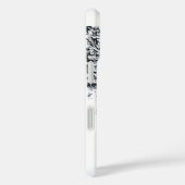 ROMANCE/ROMANTISCHE LOVERS ZWARTE WITTE RODE MONOG Case-Mate iPhone CASE (Achterkant / Rechts)