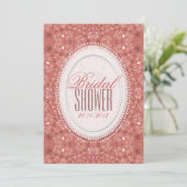  Romance Roze Bridal Shower Kaart (Staand voorkant)