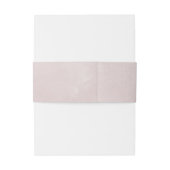 Romance Roze de wedstrijd Belly Band Uitnodigingen Wikkel (Achterkant Voorbeeld)