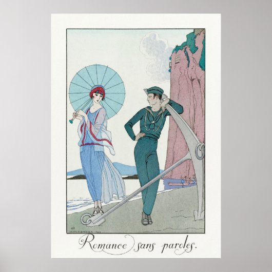 Romance sans paroles door Barbier Poster (Voorkant)