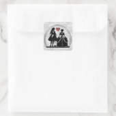 Romance Silhouet Romantische Stickers (Tas)