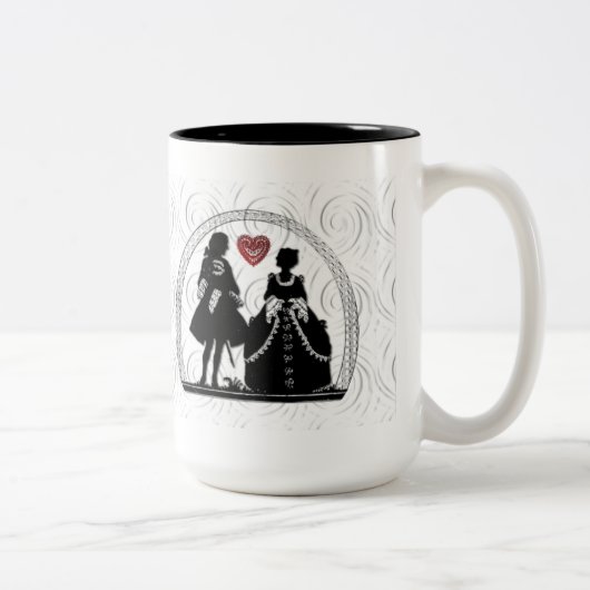 Romance Silhouettes Coffee Mok (Rechts)