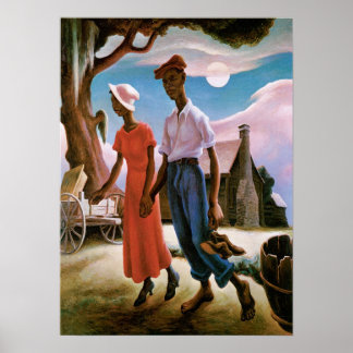 Romance Thomas Hart Benton Poster