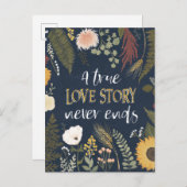 ROMANCE V | Een echt liefdesverhaal eindigt nooit Briefkaart (Voorkant / Achterkant)