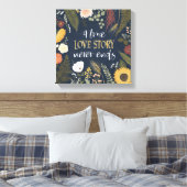ROMANCE V | Een echt liefdesverhaal eindigt nooit Canvas Afdruk (Insitu (Slaapkamer))