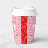 Romance Valentijn Love Heart Papieren Bekers (Rechts)