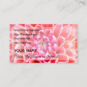 Romance van de bloem voor tuinbouwbedrijven visitekaartje (Achterkant)