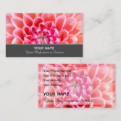 Romance van de bloem voor tuinbouwbedrijven visitekaartje (Voorkant / Achterkant)