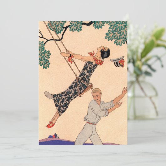  Romance van de Liefde, Escarpolette Swing Barbier (Staand voorkant)