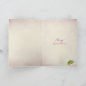 romance van doodskruid met bloem kaart (Binnen)