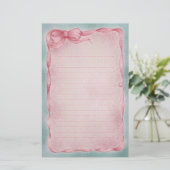 Romance van het lint briefpapier (Staand voorkant)