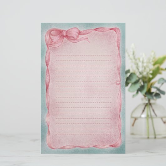 Romance van het lint briefpapier (Staand voorkant)