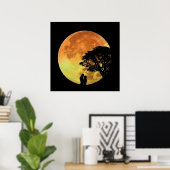 Romance van paardenliefde overtreft de Romantische Poster (Thuiskantoor)