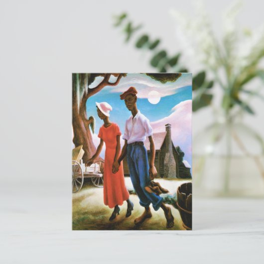 Romance van Thomas Hart Benton Briefkaart (Staand voorkant)