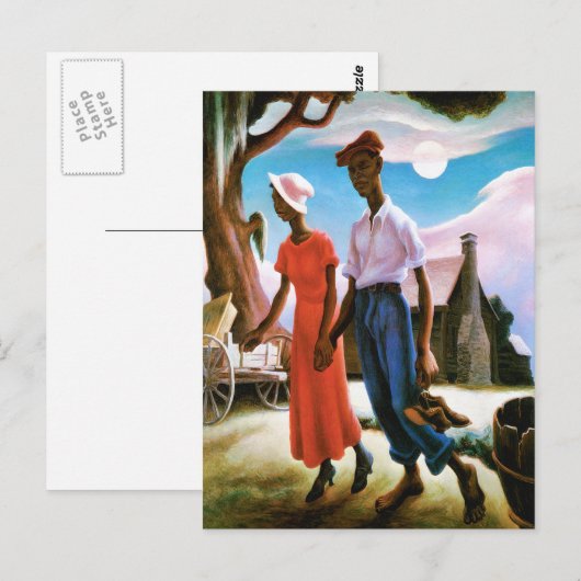 Romance van Thomas Hart Benton Briefkaart (Voorkant / Achterkant)