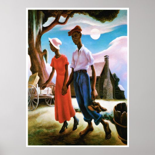 Romance van Thomas Hart Benton Poster (Voorkant)