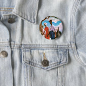 Romance van Thomas Hart Benton Ronde Button 5,7 Cm (In situ)