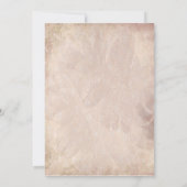 Romance van zijde Elegant Wedding Kaart (Achterkant)