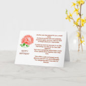 Romance verjaardagsgedicht Wenskaart Kaart (Gele Bloem)