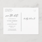 Romance Verticaal Sla het Briefkaart Datum op (Achterkant)