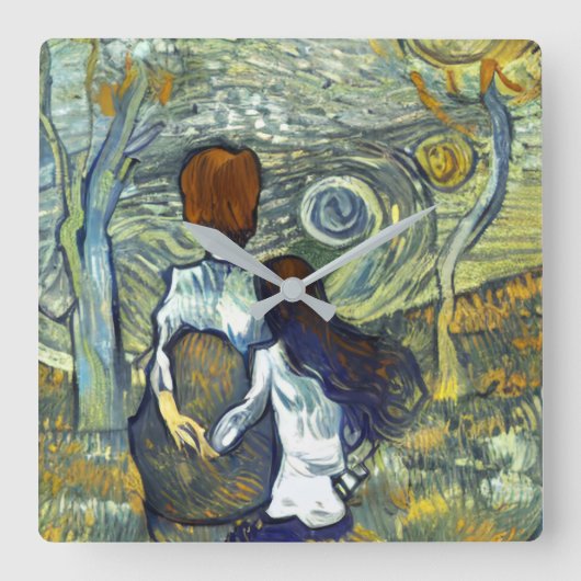 ROMANCE VIERKANTE KLOK (Voorkant)