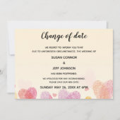 Romance Vingerprint-liefdeshart Aankondiging (Voorkant)