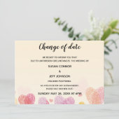 Romance Vingerprint-liefdeshart Aankondiging (Staand voorkant)