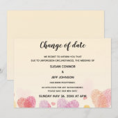 Romance Vingerprint-liefdeshart Aankondiging (Voorkant / Achterkant)