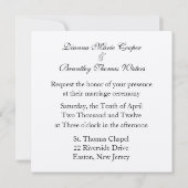 Romance vlinder / zwart / metaalzilver kaart (Achterkant)