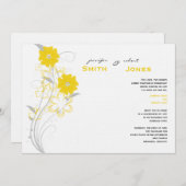 Romance voor de boedding in de uitnodiging voor ee (Voorkant / Achterkant)