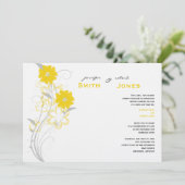 Romance voor de boedding in de uitnodiging voor ee (Staand voorkant)