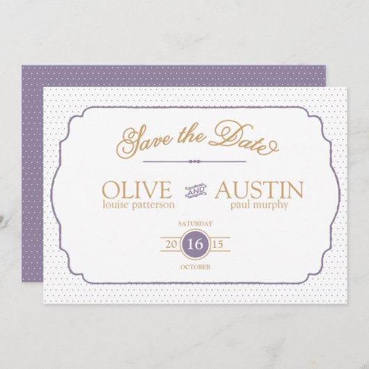 Romance voor eBay-winkel De datumkaarten opslaan Save The Date (Voorkant / Achterkant)