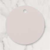 Romance Waterverf Floral Wedding Monogram Bedankjes Labels (Achterkant)