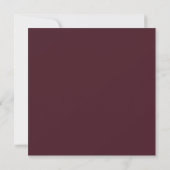 Romance Waterverf Floral Wedding Square Kaart (Achterkant)