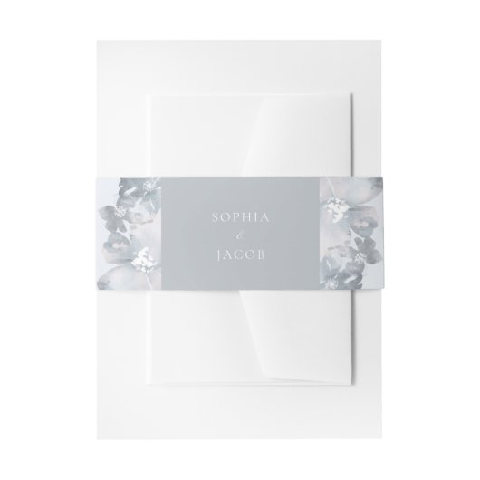 Romance waterverf uitnodigingen wikkel (Voorkant Voorbeeld)