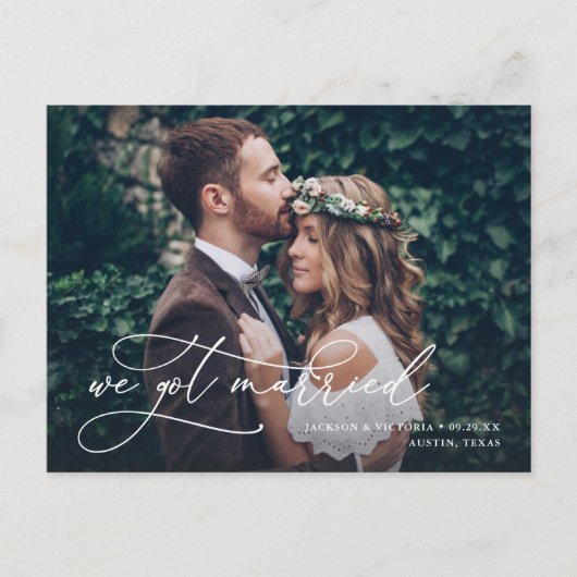 Romance We hebben een gehuwd Briefkaart (Voorkant)