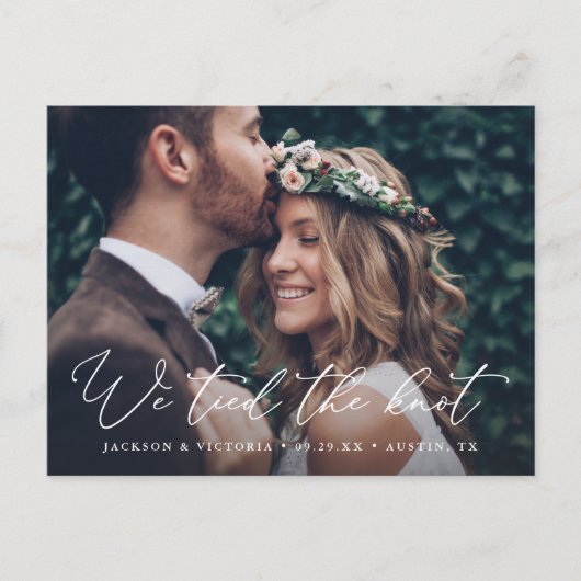Romance We hebben het Briefkaart Knot Elopement ge (Voorkant)