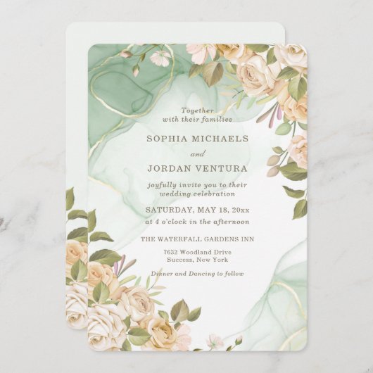 Romance Weddenschap Kaart (Voorkant / Achterkant)