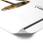 Romance - Wijn voor twee op zonsondergang Poster (Hoek)