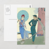 Romance zonder woorden van George Barbier Briefkaart (Voorkant / Achterkant)