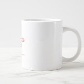 Romancelezer gedefinieerd! grote koffiekop (Rechts)
