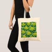 Romanesco Broccoli en Groene Bladeren Botanisch Tote Bag (Voorkant (product))
