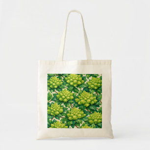 Romanesco Broccoli en Groene Bladeren Botanisch Tote Bag