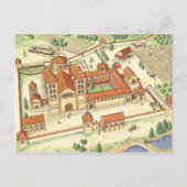 Romanesque Abbey Model Briefkaart (Voorkant)