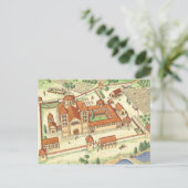 Romanesque Abbey Model Briefkaart (Staand voorkant)